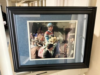 Signed Original ~ Jerry Bailey ~jockey  Framed Photo With COA