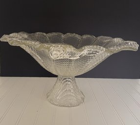 Free Form Textured Glass Bowl