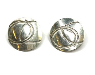 Vintage Sterling Silver Cheri Designed Abstract Earrings