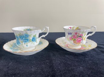 Pair Of Royal Albert Bone China Teacups