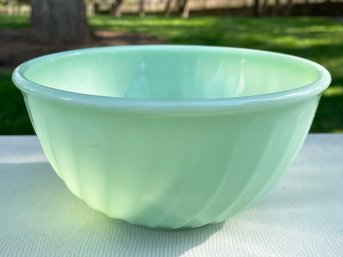 A Vintage Jadeite Fire King Mixing Bowl