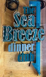 A Large Neon Sign - 'The Sea Breeze Dinner Club' From The Broadway Production Of 'Jersey Boys' (1 Of 2)