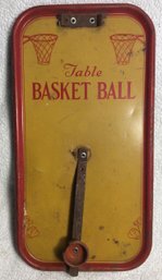 Vintage Metal Table Basket Ball Game