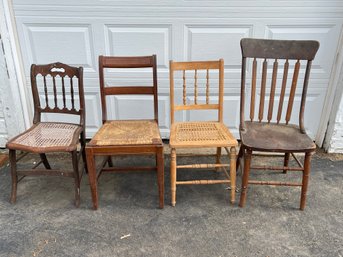 Group Of 4 As Is Chairs