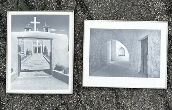 A Pair Of Vintage Black And White Photography Prints