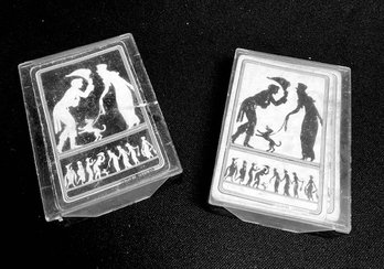 Vintage Bergdorf Goodman's Cameo Silhouette Playing Cards W/ Case