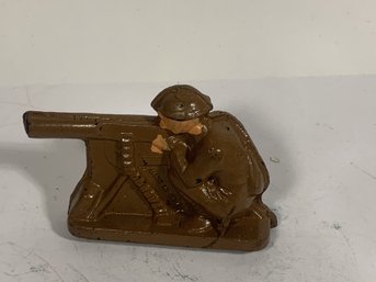 Lead, Iron Or Plastic Vintage Soldier Or Model