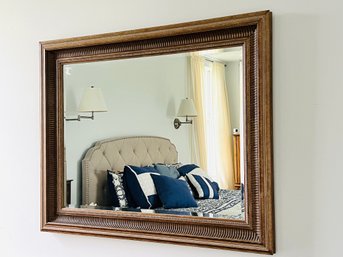 Lovely Wide Frame Beveled Wall Mirror