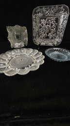 Glass Platters Set Of 4