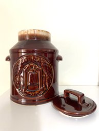 Vintage McCoy Lidded Pottery Cookie Jar