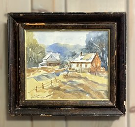 David Whitbeck (Witbeck) Maine Artist Watercolor After Edward Norton Ward