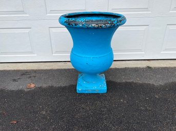 Blue Painted Planter