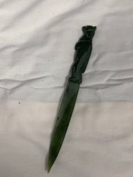 Jade Letter Opener In Case