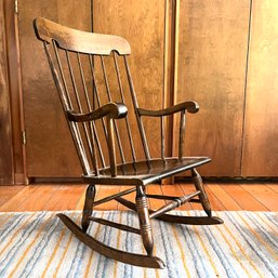 A Vintage Wood Rocker