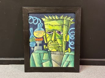 Dimitry Epstein, Frankenstein, Original Oil On Canvas