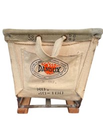 Vintage Industrial Laundry Basket