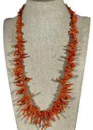 Genuine Branch Coral Necklace By Les Bernard Inc. 20' Long