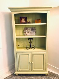 Pistachio Solid Wood Pottery Barn Style Cottage Hutch