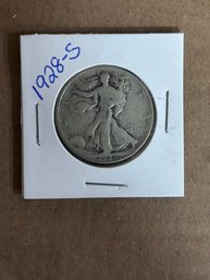 Beautiful 1928-S Walking Liberty Silver Half Dollar 90 Silver Coin