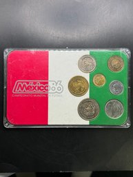 1986 Mexico Coin Set