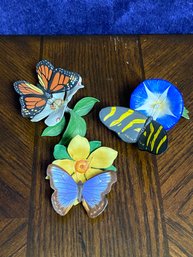 Franklin Mint Ceramic Butterfly Collection