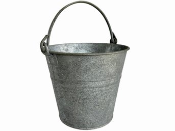 Vintage Galvanized Steel Number 10 Pail, Made In Poland