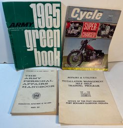 Lot Of 1960s Army And Motorcycle Ephemera