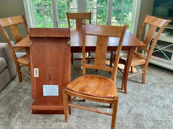 Fine Quality NICHOLAS & STONE Solid Wood Table And Chairs