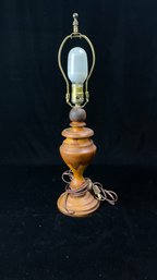 Inlayed Wood Based Table Lamp