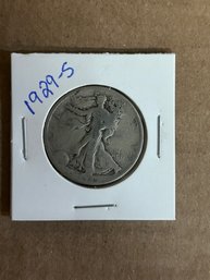 Beautiful 1929-S Walking Liberty Silver Half Dollar 90 Silver Coin