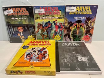 Vintage TSR Marvel Super Heroes- Roleplaying Game And Module.