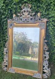 Huge Print Gate' Belissimo' Ornate Gilt Wood Mirror