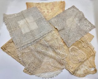 Vintage Fine Lace Napkins & Table Runners (Over 12 Pieces)