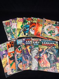 Justice League Comics Lot Circa 1960s - Batman, Green Lantern, The Flash - DC Comics