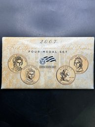 U.S. Mint 2007 First Edition Spouse Bronze Medal Series 4 Medal Set