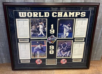 Framed 1998 New York Yankees World Champions