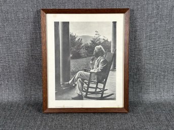 A Black & White Photograph Of Mark Twain
