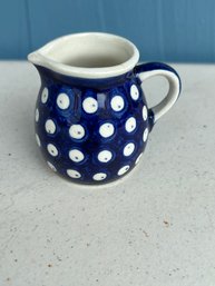 Handmade Polish Pottery Creamer