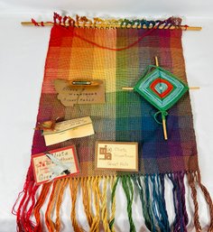 Hand Woven Textiles Made In Great Falls, Artist Name Displayed