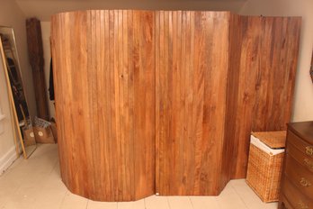 Two Wood Paneled Room Dividers Made In India