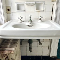 An Original Standard Brand Wall Mounted Porcelain Sink - Bath 2B