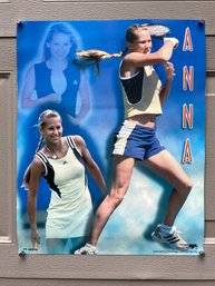 Vintage Anna Kournikova Color Poster On Heavy Stock Paper. Measures 16' X 20'. Suitable For Framing.