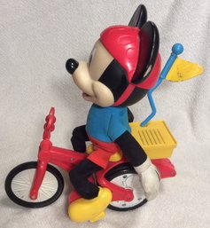 Disney Mickey Mouse Riding Bike Silly Wheelie Interactive Talking Motion Toy