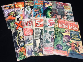 Tales Of Suspense Comic Book Lot Circa 1960s - Iron Man, X-Men