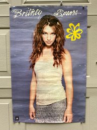 Vintage Britney Spears Color Poster. Some Crinkles. Suitable For Framing. Measures 22 1/4' X 34 1/2'.