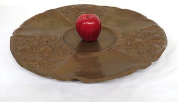 Large Republica Mexicana Copper Mid-century Chip N' Dip Serving Tray