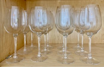 Stemmed White Wine Glasses (12)