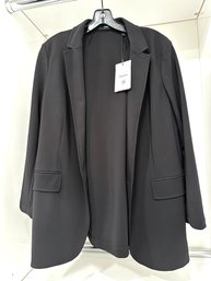 New With Tags Theory Single Breasted Black Blazer, Size 6, Retailed For $325