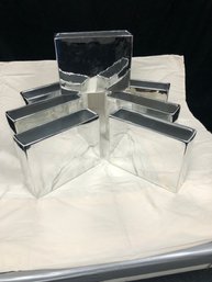 Mirrored Glass Accent Vase