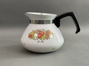 Vintage Corning Ware Teapot, Spice O' Life Pattern